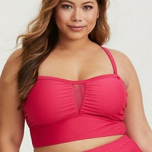 Torrid Hot Pink Bikini Swim Top